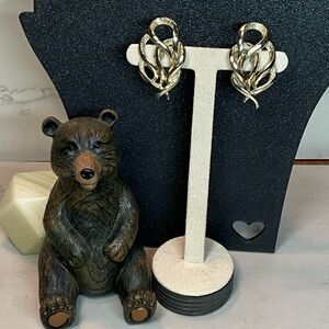 Sarah Coventry “Town and Country” Vintage Signed Gold-Tone Clip-On Earrings